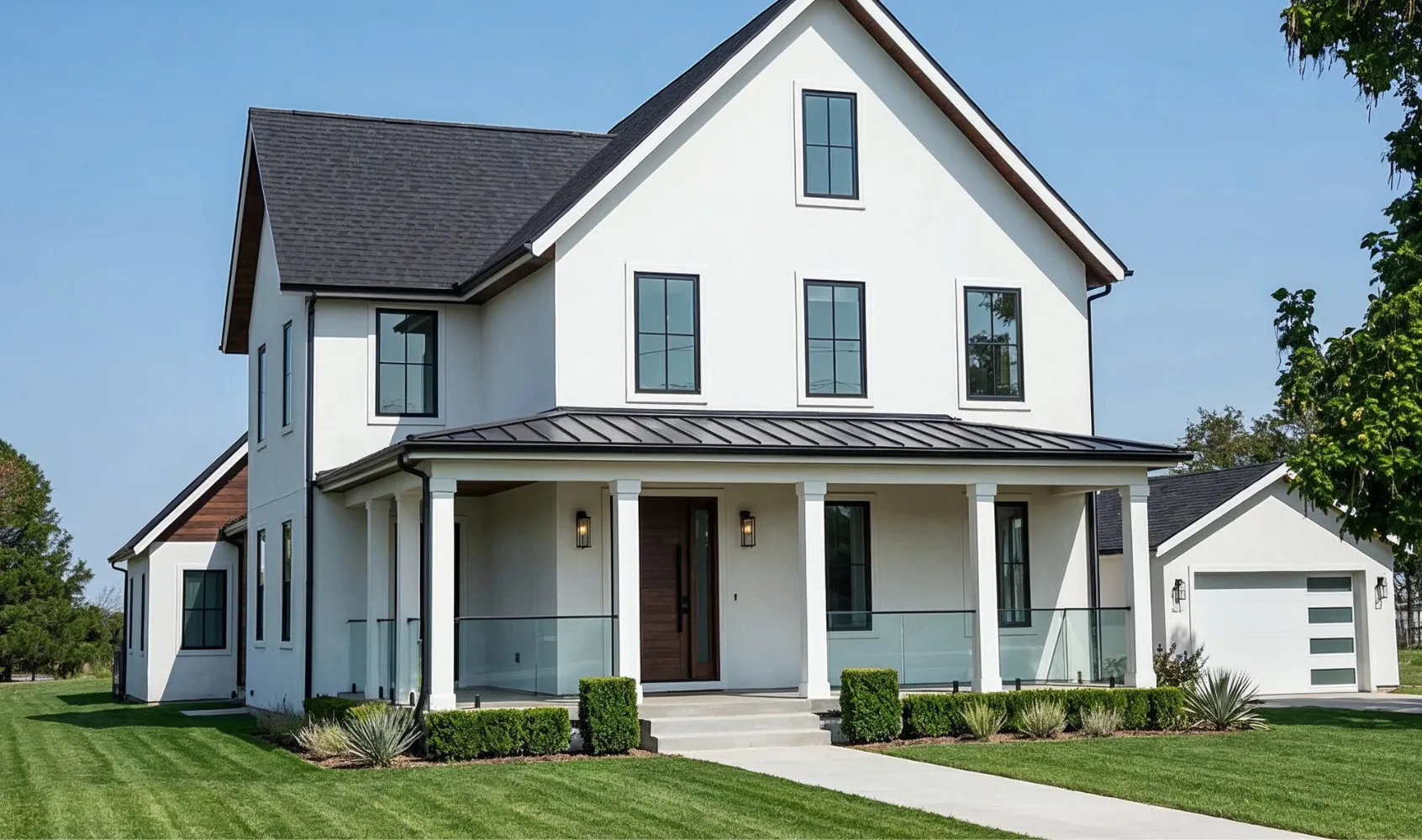 Modern remodeled home in Los Angeles with updated exterior design, new finishes, and enhanced curb appeal